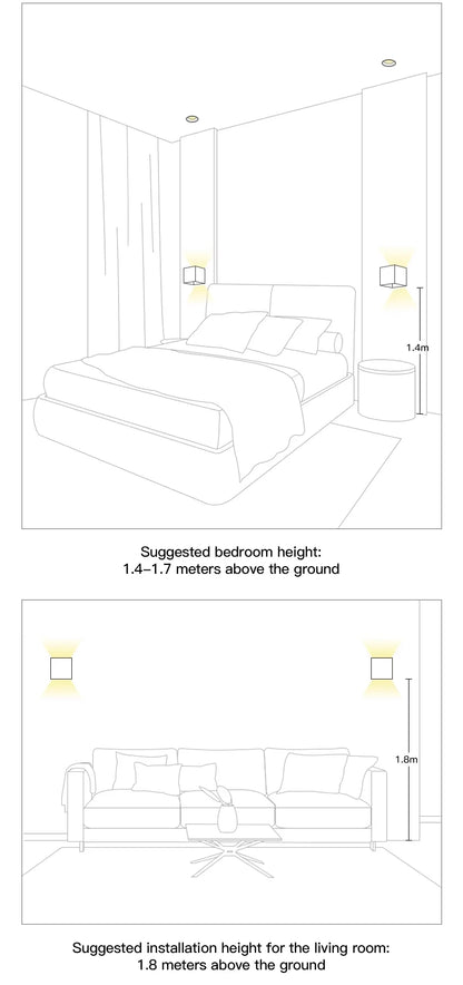 LED Intelligent Motion Sensor Wall lamp