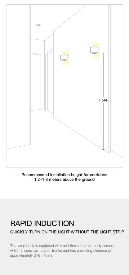 LED Intelligent Motion Sensor Wall lamp