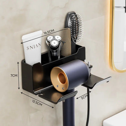 Wall Mounted Hair Dryer Holder