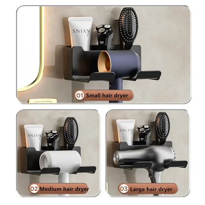 Wall Mounted Hair Dryer Holder