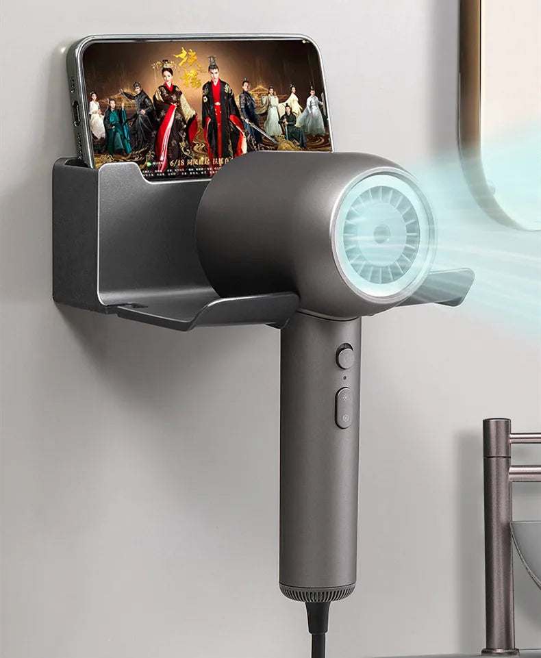 Wall Mounted Hair Dryer Holder